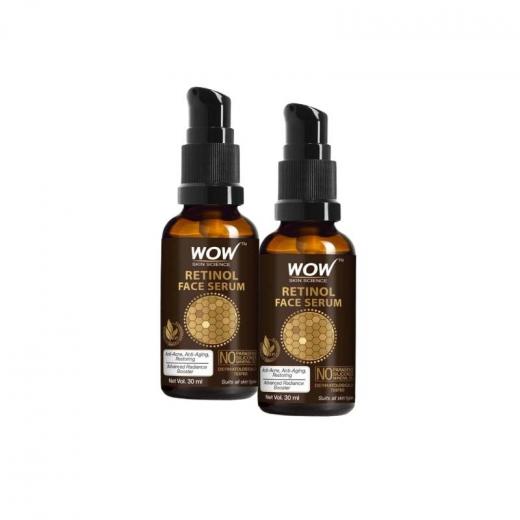 Wow Skin Science Retinol Face Serum, 30ml, 2 Packs