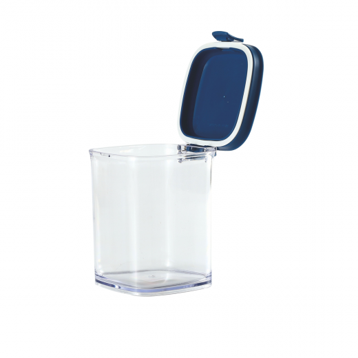 Square Airtight Food Container Jar 1.5 L Blue