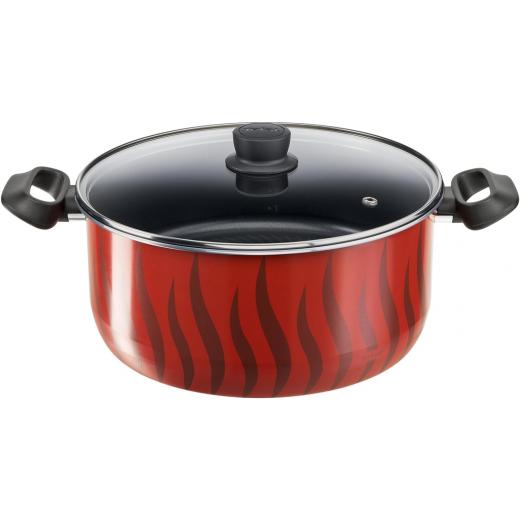 Tefal  Tempo Flame Pot, Glass cover, 28 Cm