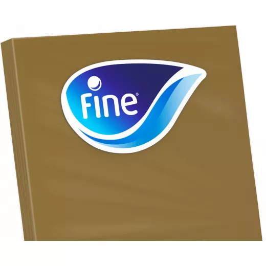 Table Napkins Fine GOLD 20 Sheets 3 Plies 40X40 cm (Carton of 01x12)