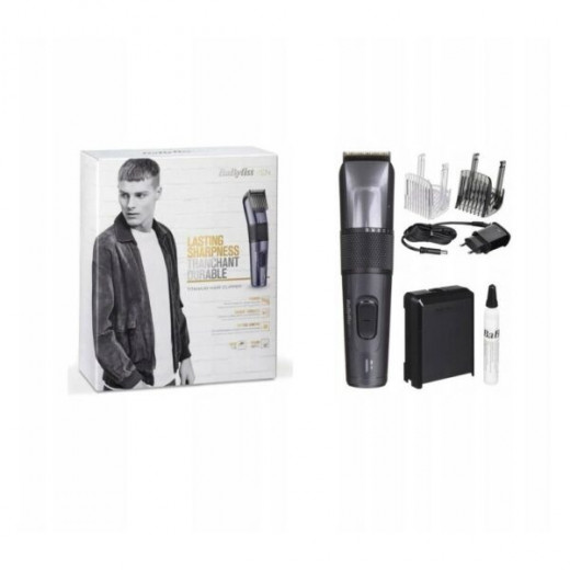 BaByliss E976E hair trimmers/clipper Black, Titanium