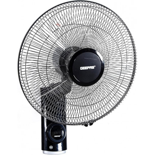 Geepas 16"" Wall Fan 60W 3 Speed With Timer GF9479