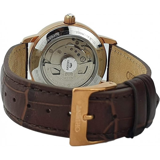 ORIENT: Mechanical Contemporary Watch, Leather Strap - 36.5mm