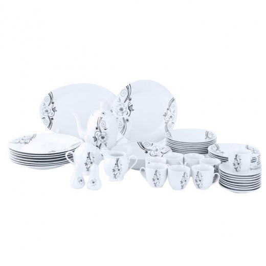 Royalford RF9989 49Pcs Floria Dinner Set