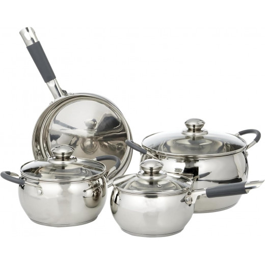 Royalford 9Pcs Stainless Steel Cookware Set RF10978