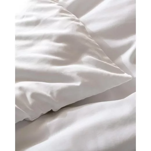 Double satin duvet cover set - white, Madame Coco