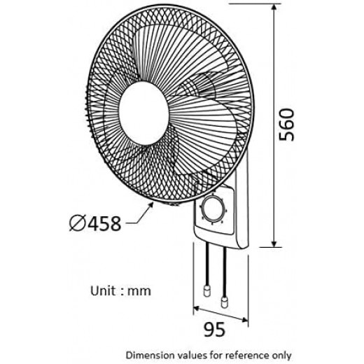 Kdk Wall Fan (M40c,40cm) Assortment