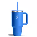 Hydro Flask - Travel Tumbler 946 ml (32 oz) with Closable Press-In Straw Lid, Cascade