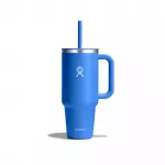 Hydro Flask - Travel Tumbler - Thermal Mug 1180 ml (40 oz) with Lockable Press-in Straw Lid, CASCADE