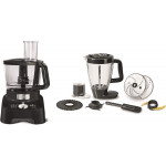 Moulinex Double Force 3 Litre Food Processor, 1000 Watts, Black, Plastic