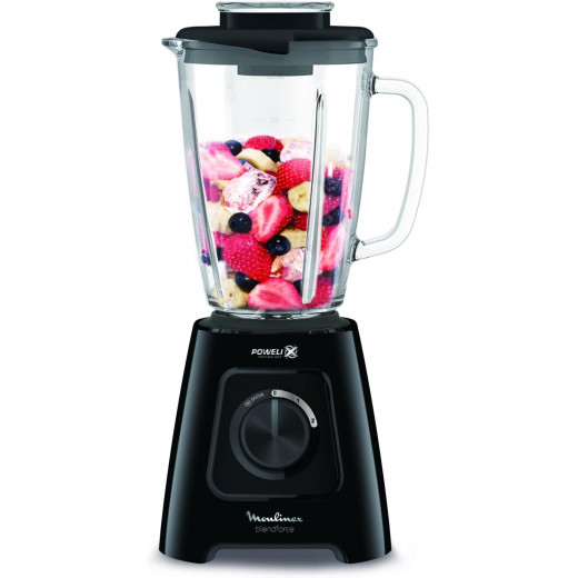 Moulinex Blender, BlendForce 2, 1.25 L Blender Mixer,, 600 W, LM42R827