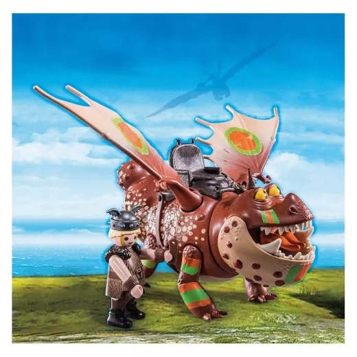 Playmobil Dreamworks Dragon Racing: Fishlegs And Meatlug