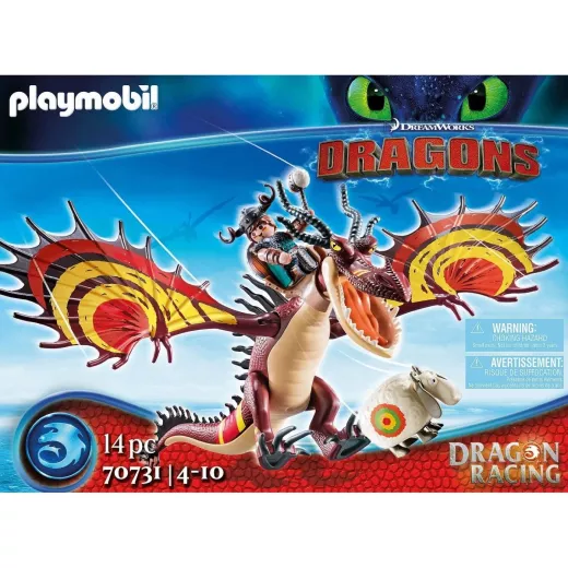 Playmobil Dreamworks Dragon Racing: Fishlegs And Meatlug