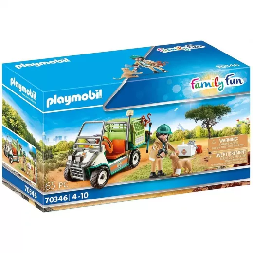 Playmobi  Family Fun Zoo Vet With Medical Cart