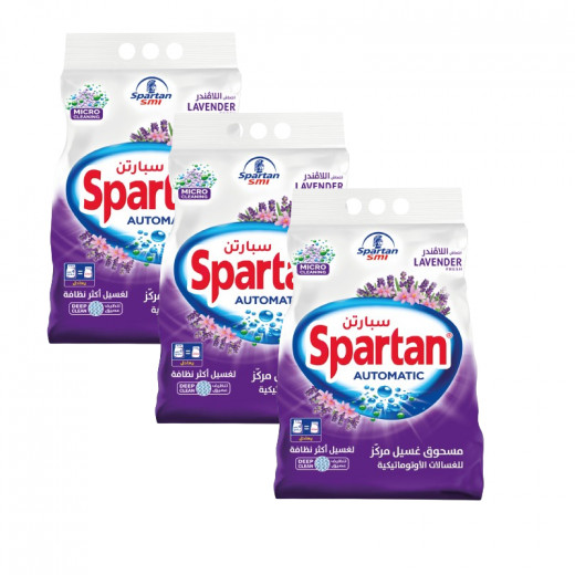 Spartan Lavender Fresh Laundry Detergent Powder 1.34 kg, 3 PACKS