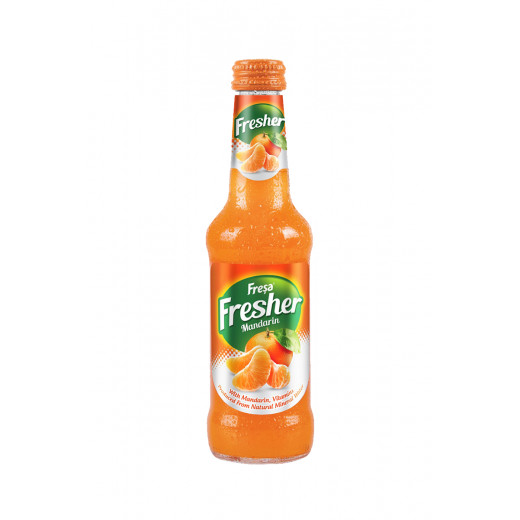 Fresher soft drink with mandelina flavor and vitamins 250ml can