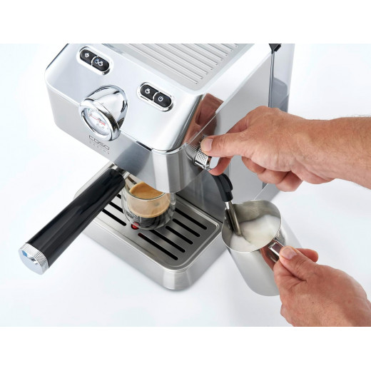 Caso Gourmet Espresso Machine, Stainless Steel Coffee Maker