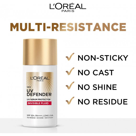 L'Oréal Paris UV Defender Invisible Fluid Sunscreen, 50 Ml