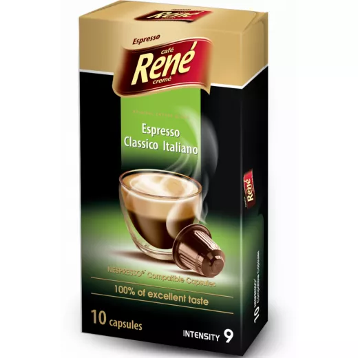 René Espresso Classico Italiano 10x capsules for Nespresso