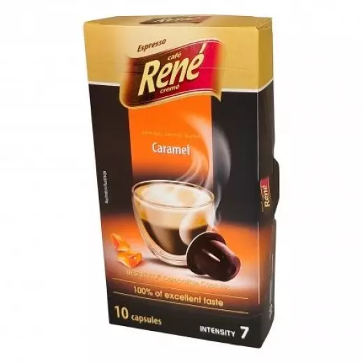 Rene Instant Coffee Capsules Espresso Caramel 10 Capsules 50g Poland