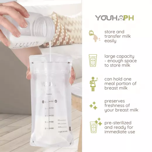 Youha Milk Storage Bag 60 Pieces