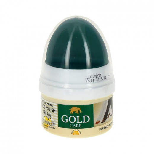 Gold Care Colorless Cream Shoe Polish Natural 60 ml