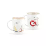 Madame Coco Marine Pente Grosse 2-Piece Mug Set