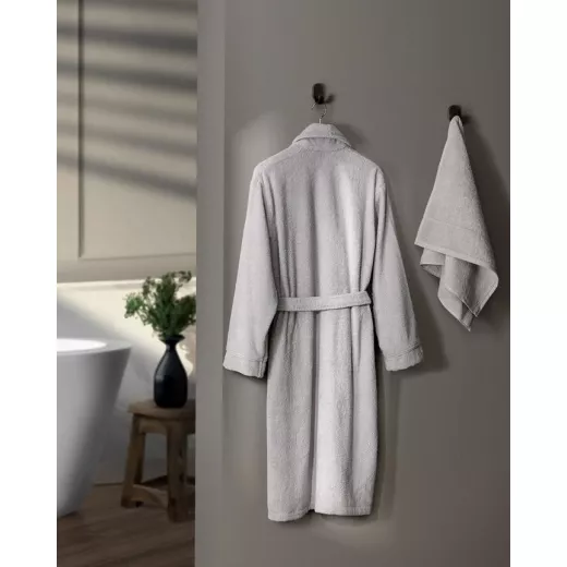 Madame Coco Avril Shawl Collar Unisex Bathrobe Set - Luxury Collection