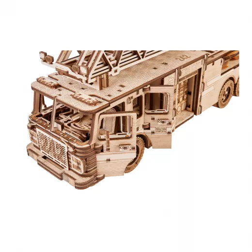 Wood Trick Rescue Firetruck Wooden 3D Puzzles for Adults and Kids to Build