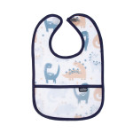 BabyJem Double Sided Resistant Bib DINOSAUR Blue