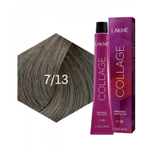 Lakme Collage Cream Gold Ash Medium Blonde Hair Color 7/13