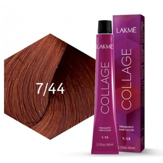 Lakme Collage Cream Intense Copper Medium Blonde Hair Color 7/44