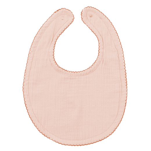 BabyJem Muslin Bib PLAIN, Salmon