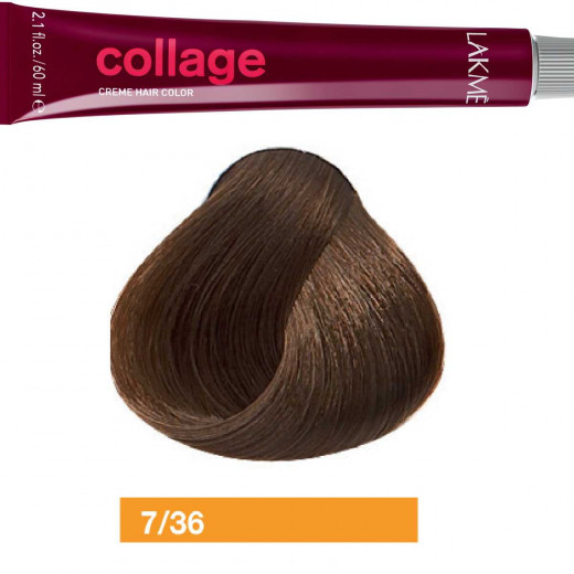 Lakme Collage Cream Chestnut Gold Medium Blonde Hair Color 7/36