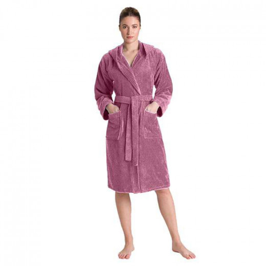 Cannon Plain Unisex Bathrobe (1 Piece), 100% Cotton, L, Azalea