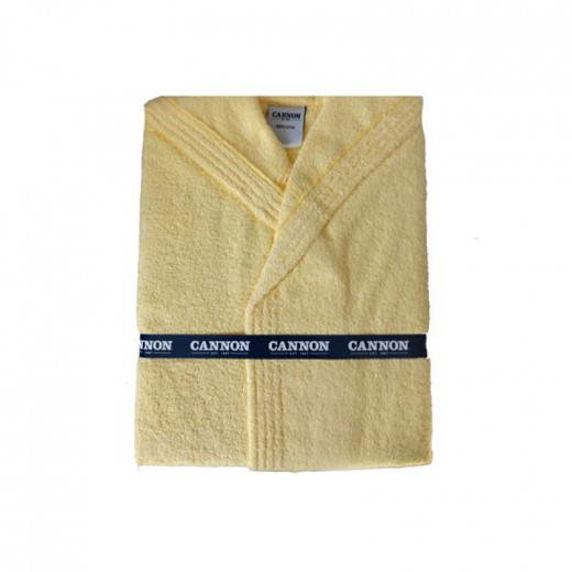 Cannon Plain Unisex Bathrobe (1 Piece), 100% Cotton, L, Yellow