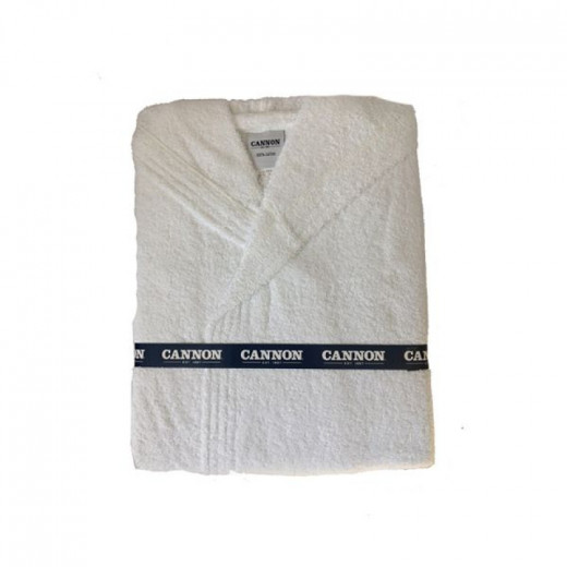 Cannon Plain Unisex Bathrobe (1 Piece), 100% Cotton, XL, Ivory