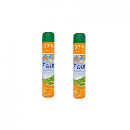 Fleur Air Freshener Gardenia & Lilies,400 Ml, 2 Bottles