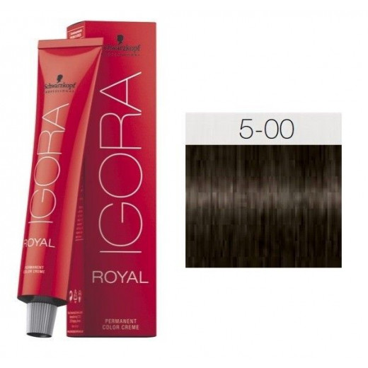 Schwarzkopf Igora Royal Hair Color Creme Tube 5-00 Light Brown Natural