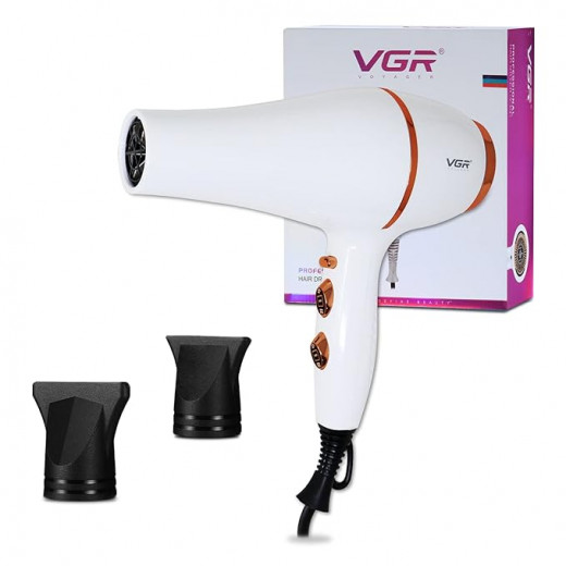 VGR Hair Dryer 2200 Watt, Hair Dryer, White