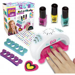 Girls Beauty Toy Polish Tool Create Sparkling Nail Set