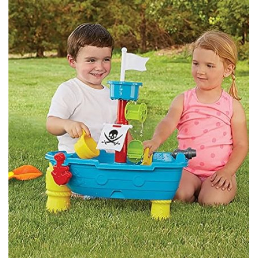 24-Piece Pirate Ship Boat Sand and Water Table Play Set