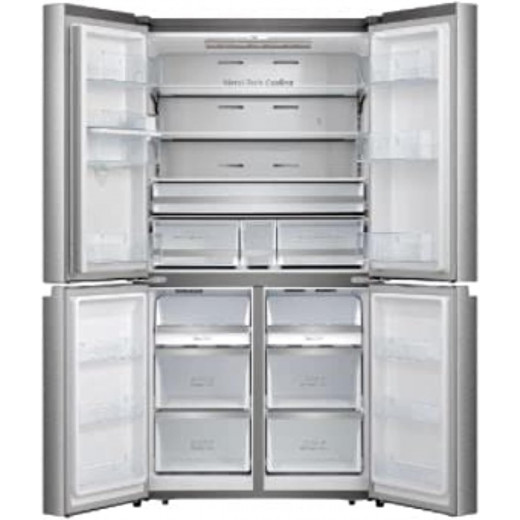 Hisense French Door Refrigerator 749 Liters Digital Control Silver Model RQ749N4ASU