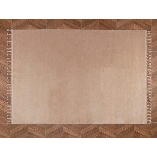 Madame Coco Carroll Fringed Rug - Mink - 160x230 cm