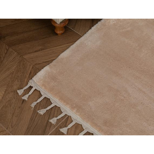 Madame Coco Carroll Fringed Rug - Mink - 160x230 cm