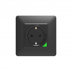 MOES Tuya Smart Wall Socket WiFi Socket, Black