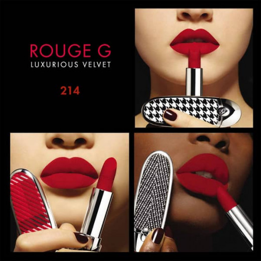 Guerlain Rouge G Luxurious Velvet Matte Lipstick - 214 Flame Red