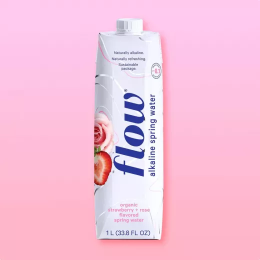 Flow Strawberry + Rose Alkaline Spring Water