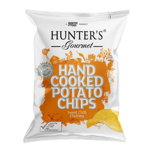 Hunter’s Gourmet Hand Cooked Potato Chips – Classique Range™ – Sweet Chilli Chutney (125 gm)