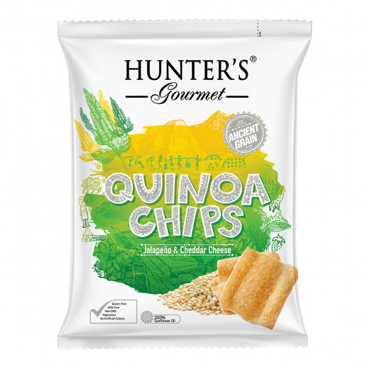 Hunter’s Gourmet Quinoa Chips – Jalapeño & Cheddar Cheese (75gm)